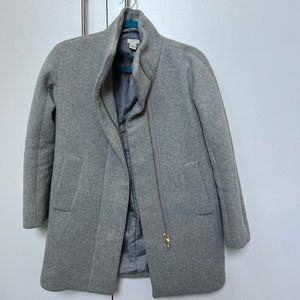 J.Crew Light Grey Pea Coat 00P